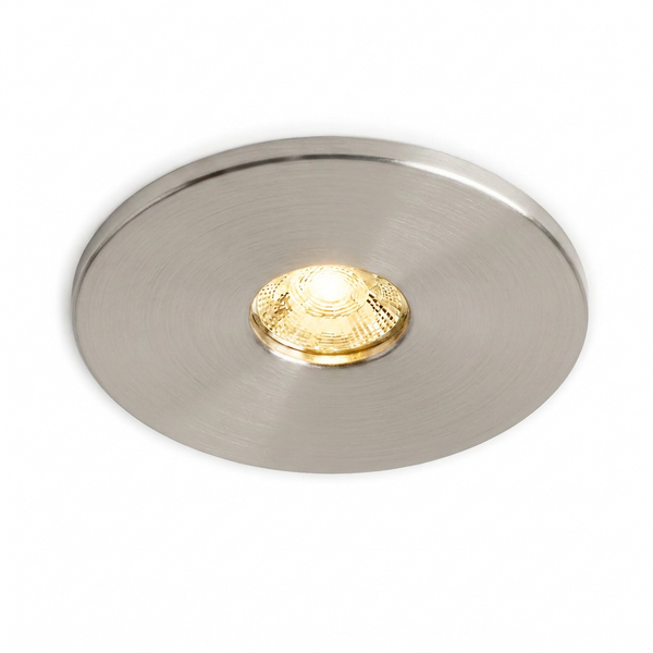 LED Mini inbouwspot veranda | 3 Watt | Ø28mm | Dimbaar | 230V | IP67-Waterdicht | Nickel | MIND