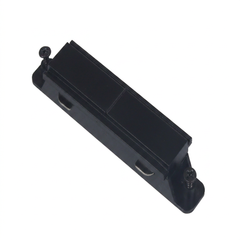 Doorvoerconnector 1-fase rail | Interne doorvoer | Zwart | Kunststof | Pro-Track