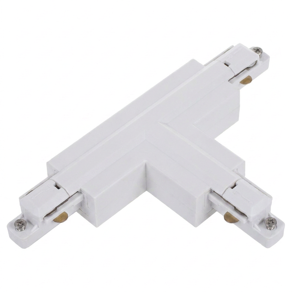 T-connector 1-fase rail | Wit | Kunststof | Pro-Track