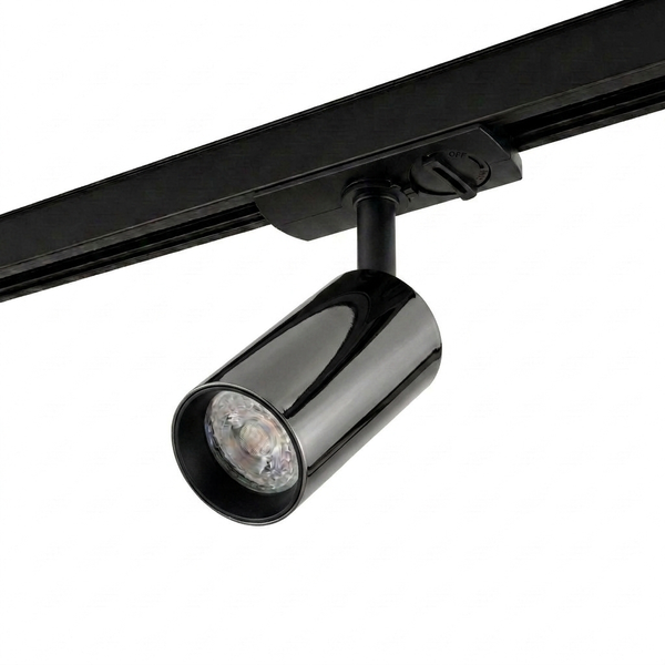 1-Fase Railspot Pro | OLYMPUS | GU10 fitting | Chroom Zwart