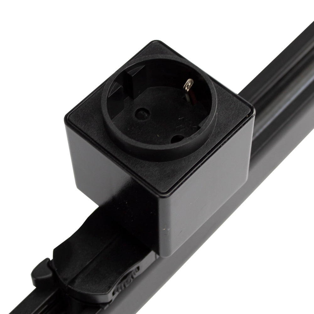 3-Fase Rails | Euro stopcontact | Zwart