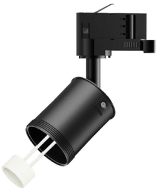 Basismodule voor 3-fase Railspot | Olympus | GU10 | Kantelbaar en draaibaar | Zwart
