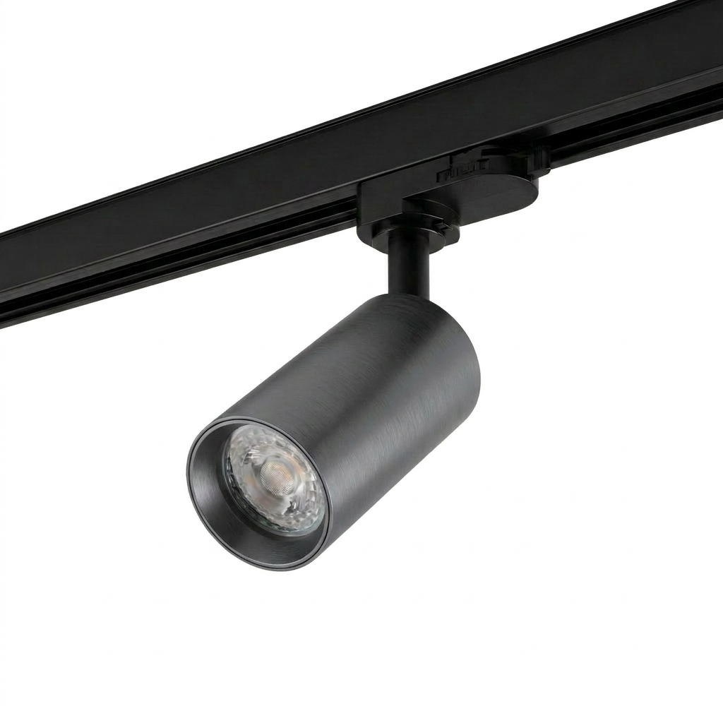 3-Phasen-Railspot Pro | OLYMPUS | GU10-Fassung | Schwarz – Dunkel-Silber