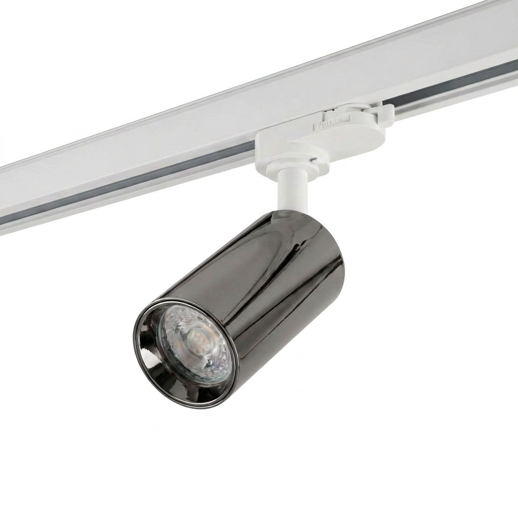 3-Fase Railspot Pro | OLYMPUS | GU10 fitting | Wit - Chroom Zwart