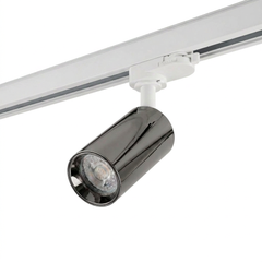 3-Fase Railspot Pro | OLYMPUS | GU10 fitting | Wit - Chroom Zwart