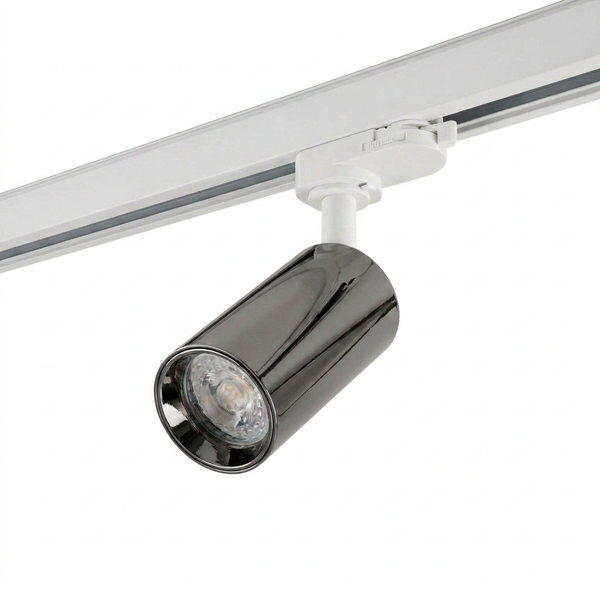 3-Fase Railspot Pro | OLYMPUS | GU10 fitting | Wit - Chroom Zwart