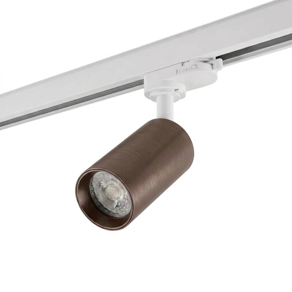 3-Phasen-Railspot Pro | OLYMPUS | GU10-Fassung | Weiß – Bronze