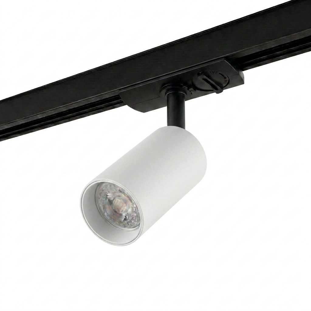 1-Fase Railspot Pro | OLYMPUS | GU10 fitting | Zwart met Wit