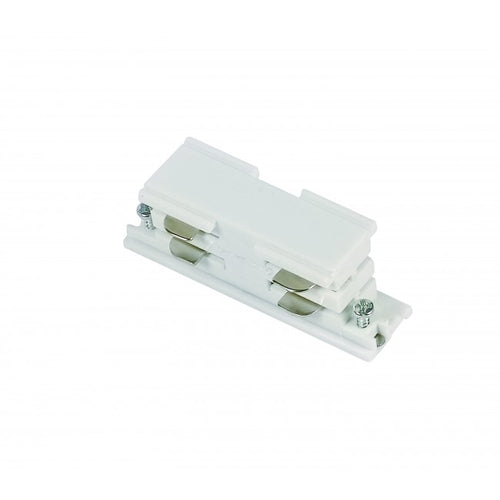 Doorvoerconnector 3-fase rail | Interne doorvoer | Wit | Kunststof | Pro-Track