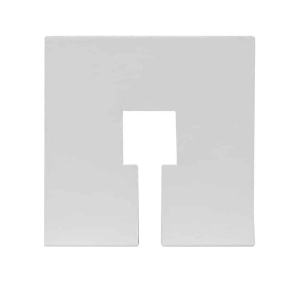 Afdekplaat centraaldoos 3-fase rail | Wit | Metaal | Pro-Track