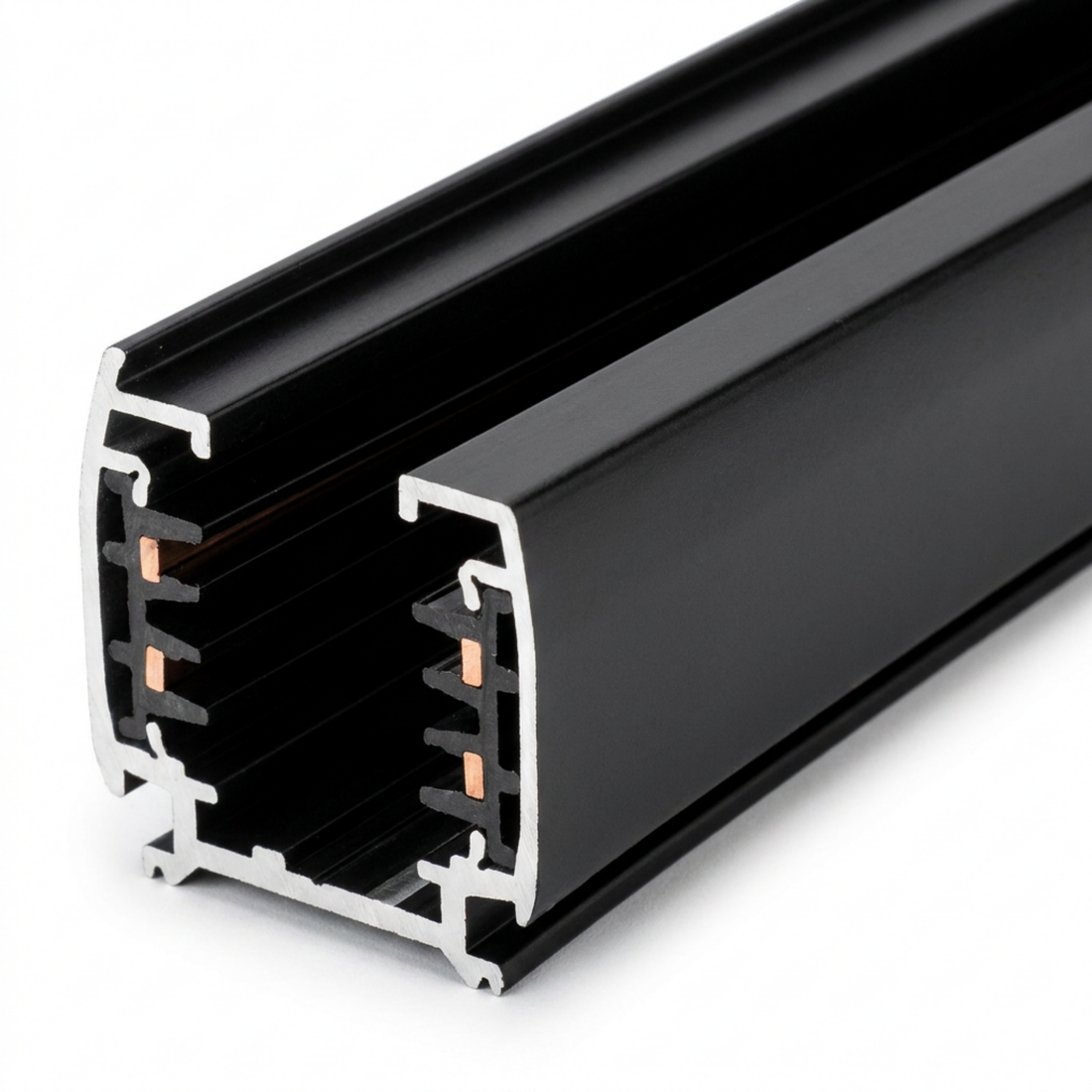 3-fase spanningsrail 300 cm | Zwart | Aluminium | Pro-Track