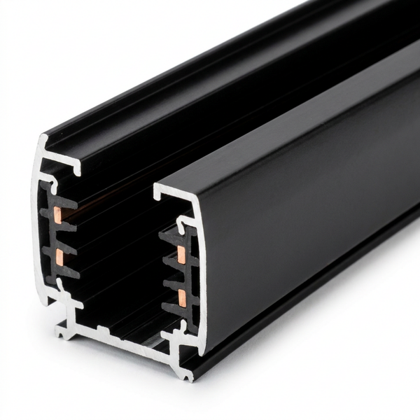 3-fase spanningsrail 300 cm | Zwart | Aluminium | Pro-Track