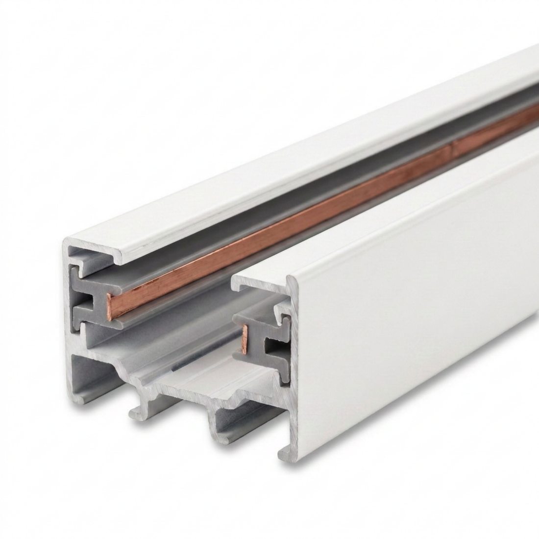 1-fase spanningsrail 150 cm | Wit | Aluminium | Pro-Track