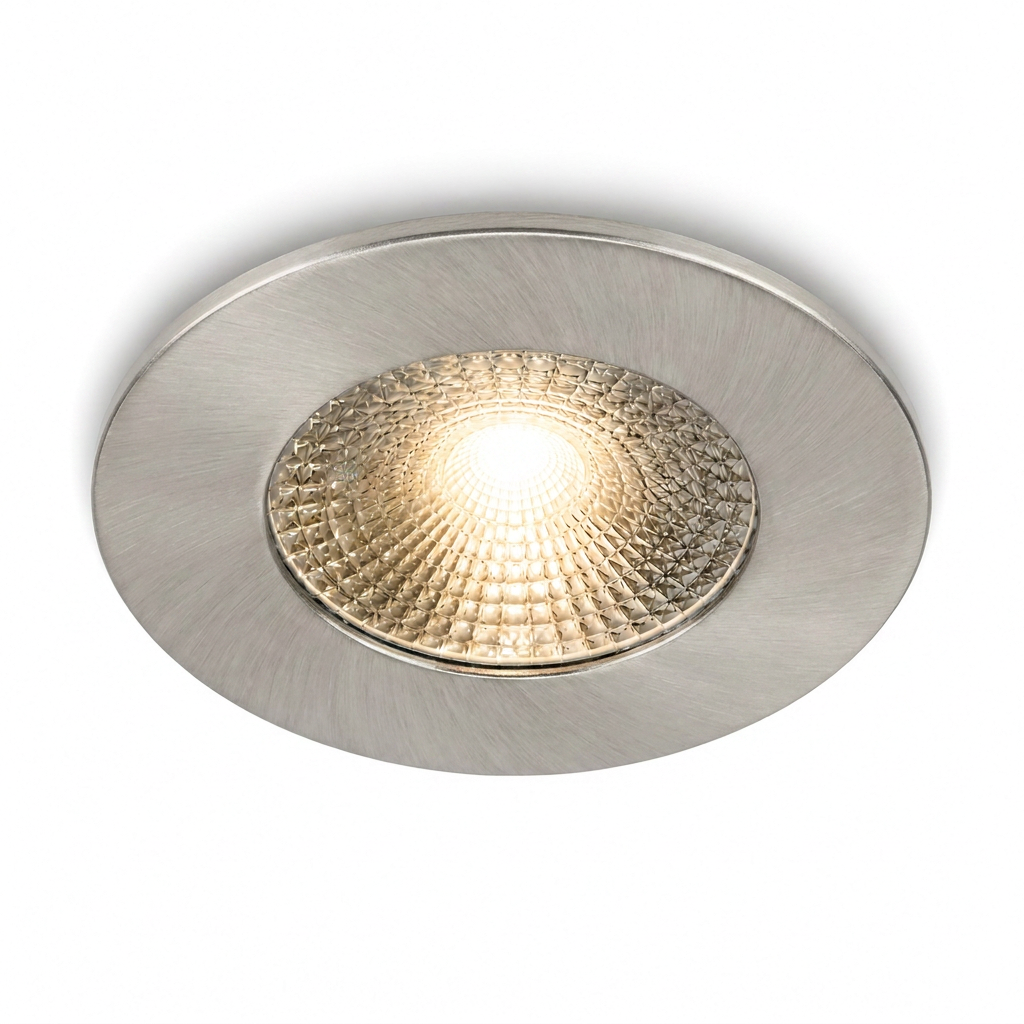LED Furniture/Kitchen Spotlight | 13MM Recessed Height | 3 Watt | Ø55MM | Dimmable | 200-240V | IP21 | Nickel | CLARA