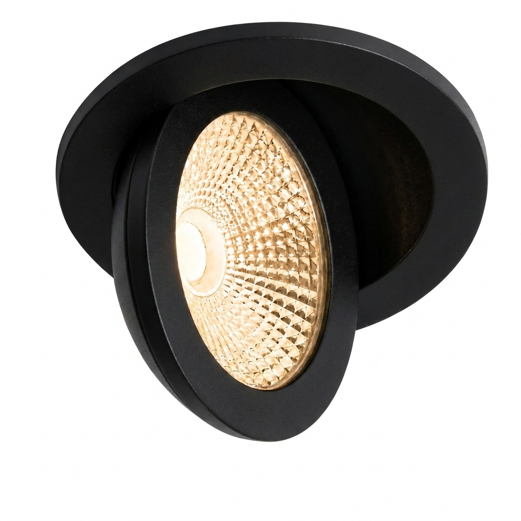 LED-Einbaustrahler, schwenkbar | Ø 68–75 mm | 5–7 Watt | 4-CCT inkl. Dim2Warm | Dimmbar | Schwarz | COUPE