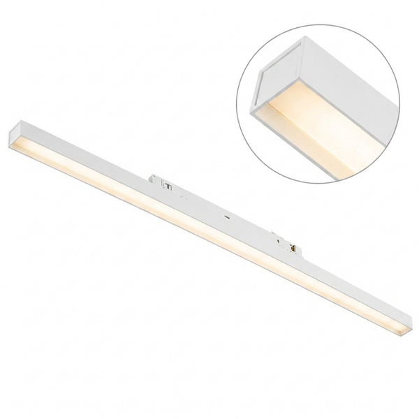 3-Phasen-Linearschiene 120 cm | Matt | 35 W | CCT – Lichtfarbe einstellbar | Weiß | SENNA