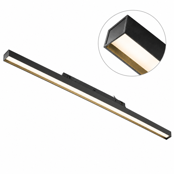 3-Phasen-Linearschiene 120 cm | Matt | 35 W | CCT – Lichtfarbe einstellbar | Schwarz | SENNA