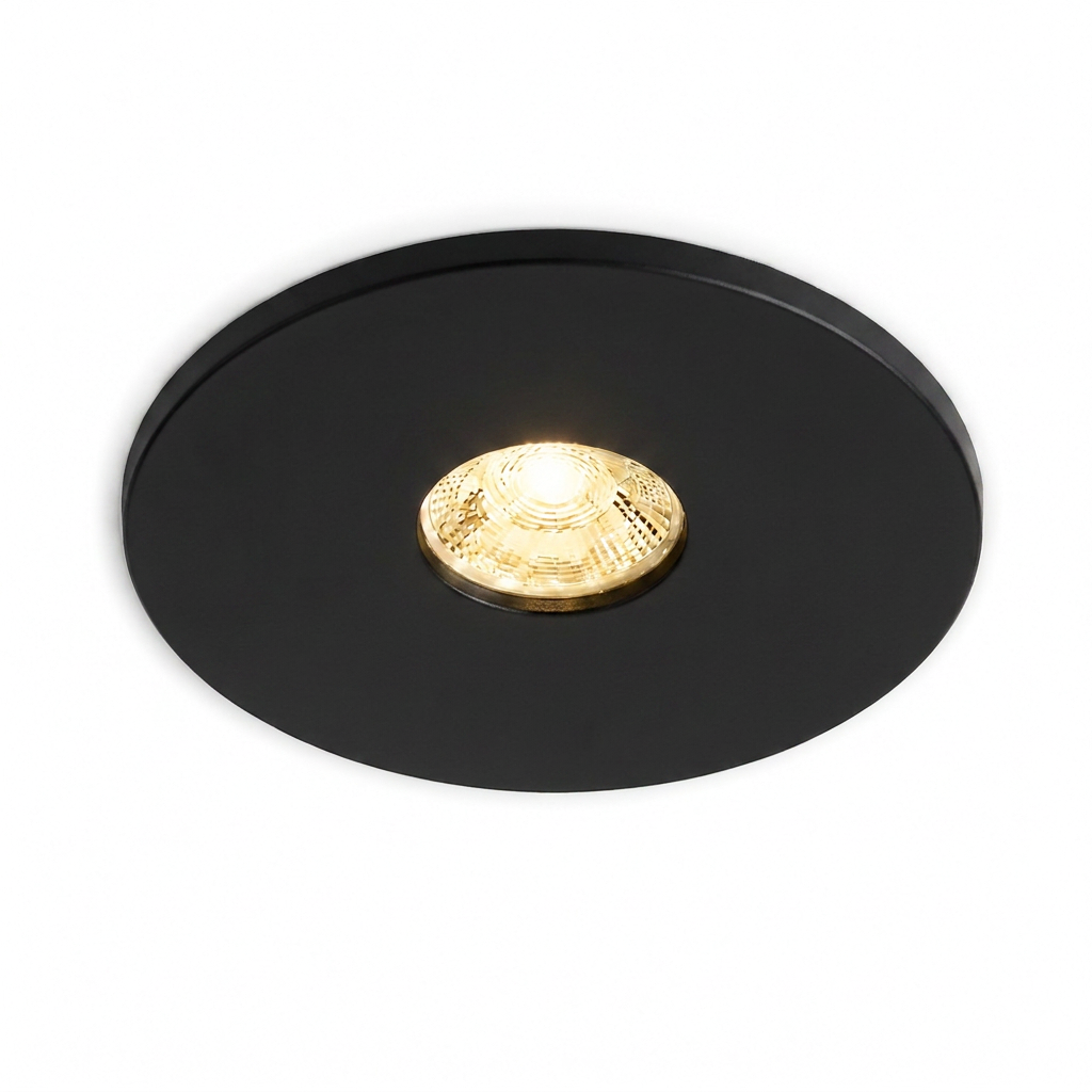 LED-Mini-Einbaustrahler für die Veranda | 3 Watt | Ø 28 mm | Dimmbar | 230 V | IP67 – wasserdicht | Schwarz | MIND