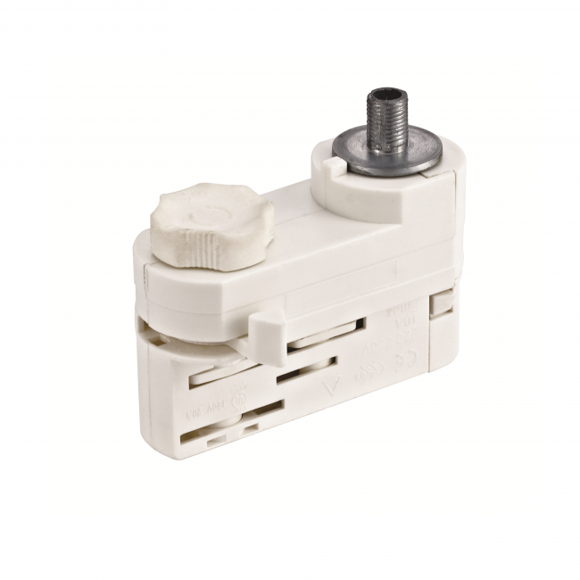 Pendeladapter für 3-Phasen-Schiene | Weiß | Kunststoff | Pro-Track