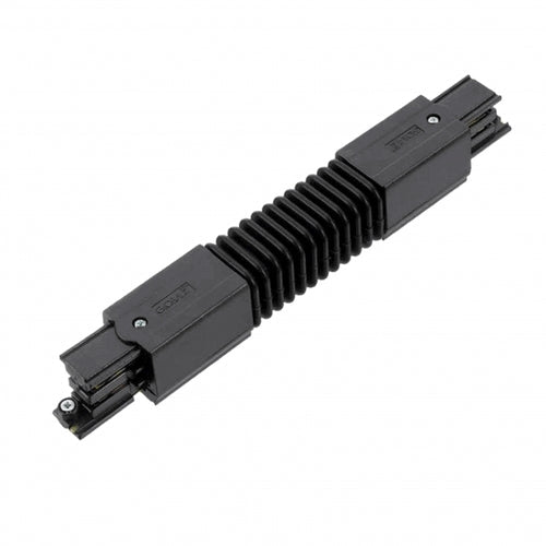 Flexibele connector 3-fase rail | Vrije hoek | Zwart | Kunststof | Pro-Track