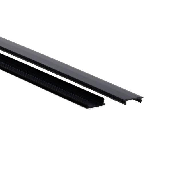 Abdeckkappe für 3-Phasen-Schiene | 100 cm | Schwarz | Kunststoff | Pro-Track